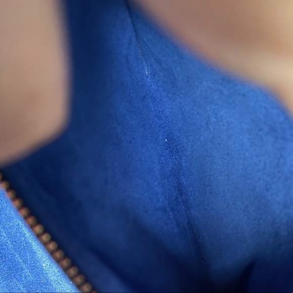 Celine Mini Luggage Blue Drummed Leather GHW - Picture 10 of 16